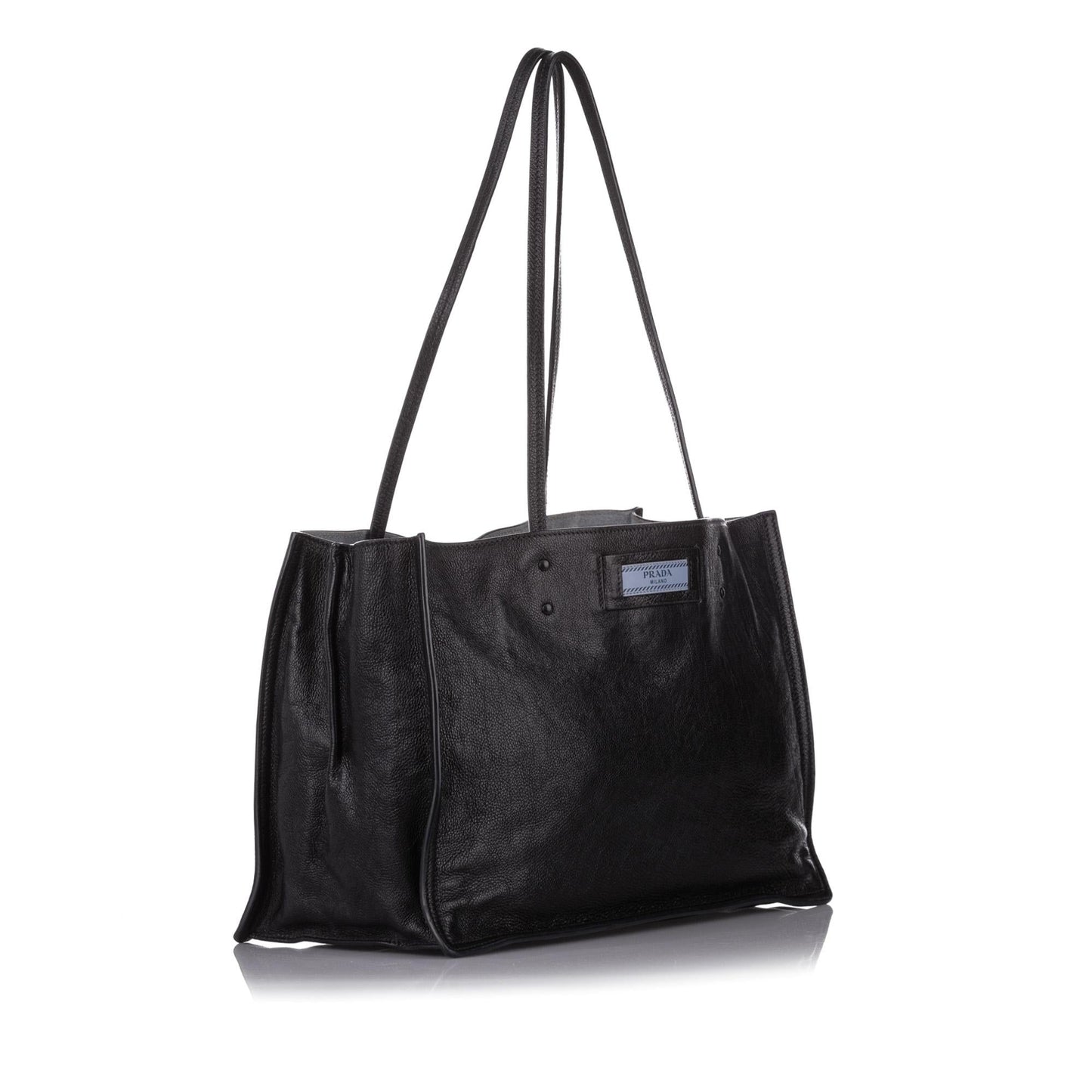 Prada Etiquette Leather Tote Bag (SHG-32338)