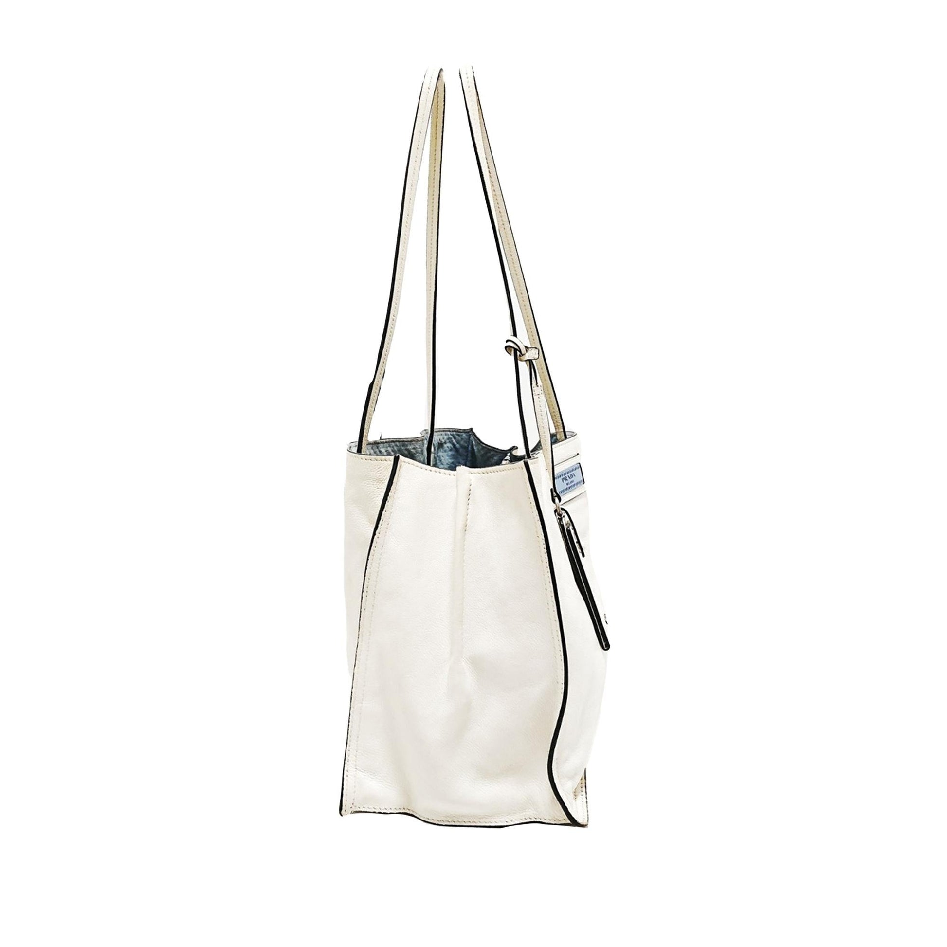 Prada Etiquette Leather Tote Bag (SHG-34016)
