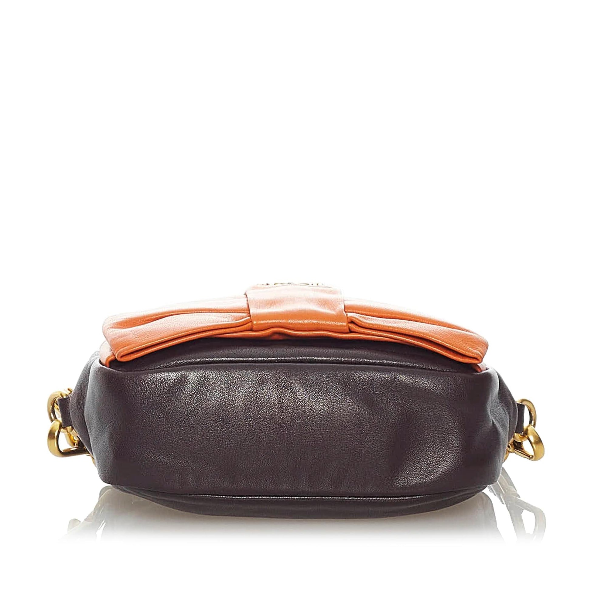 Prada Fiocco Bow Leather Crossbody Bag (SHG-30499)