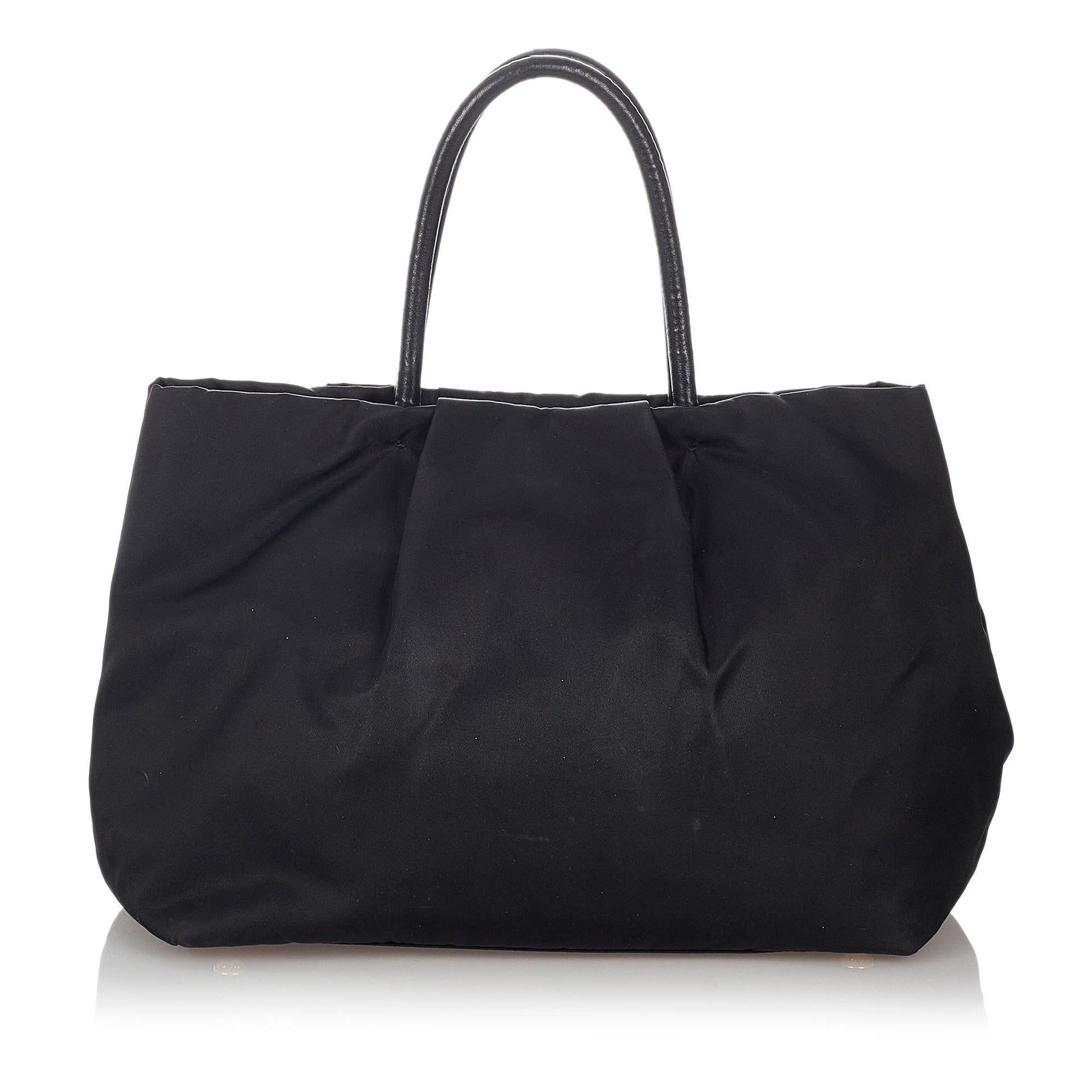 Prada Fiocco Bow Tessuto Handbag (SHG-27095)