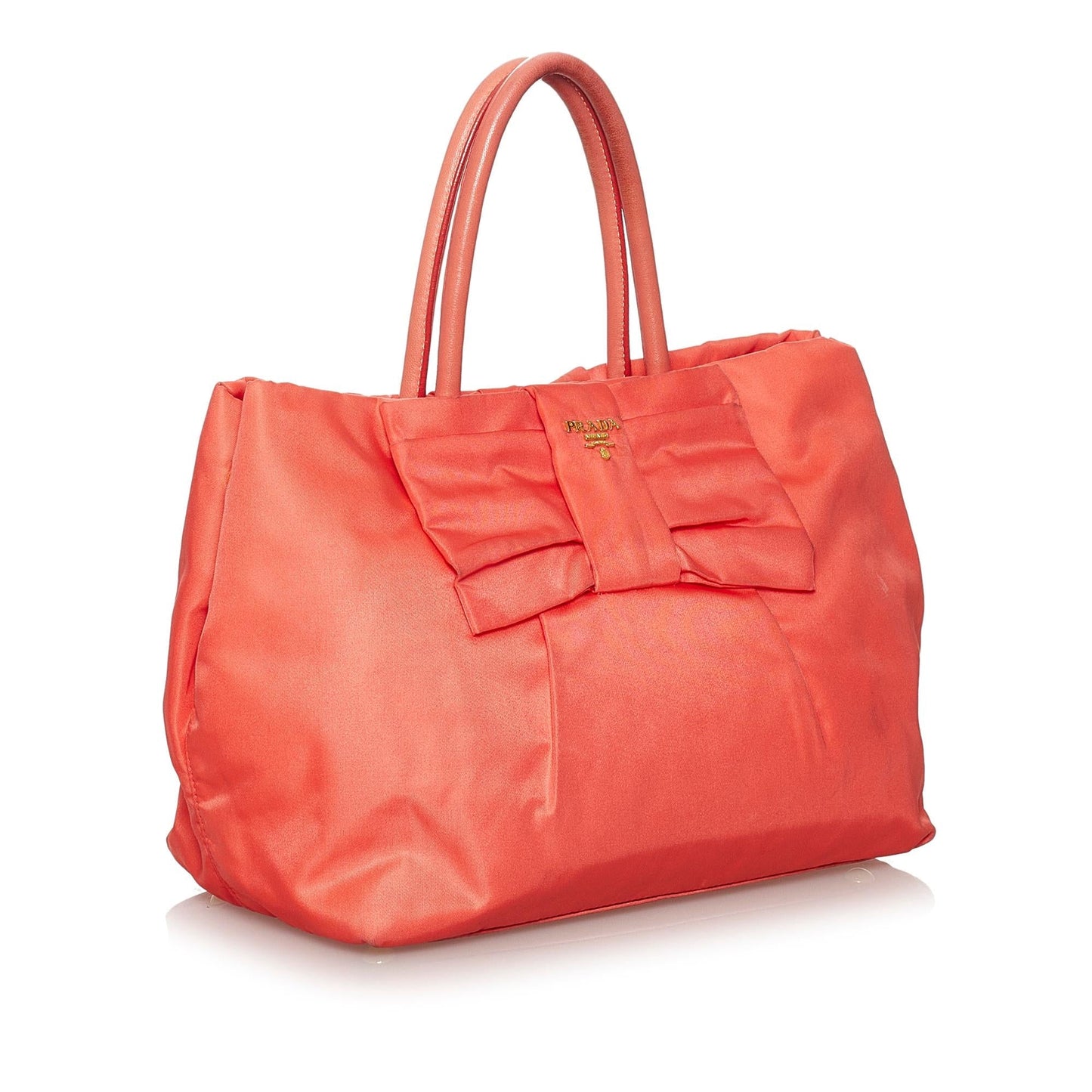 Prada Fiocco Bow Tessuto Tote Bag (SHG-29762)