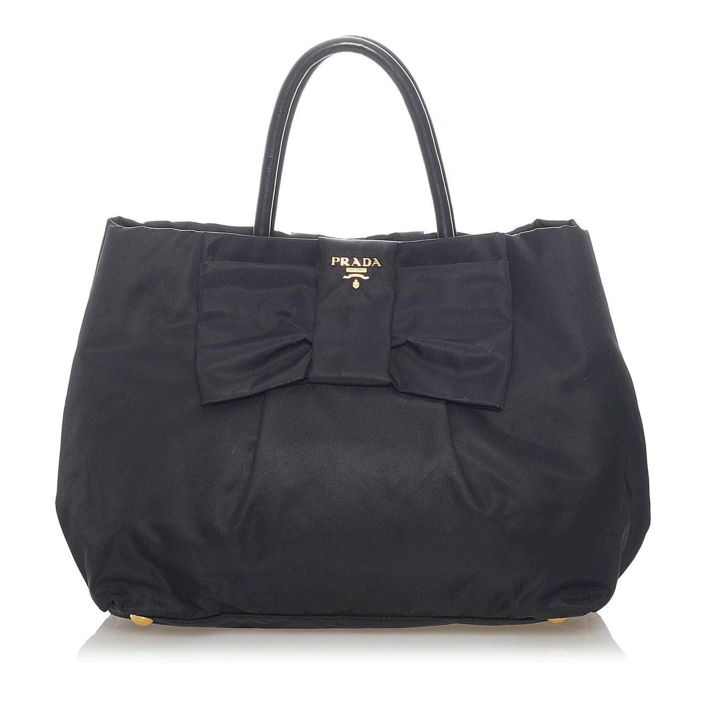 Prada Fiocco Bow Tessuto Tote Bag (SHG-33148)