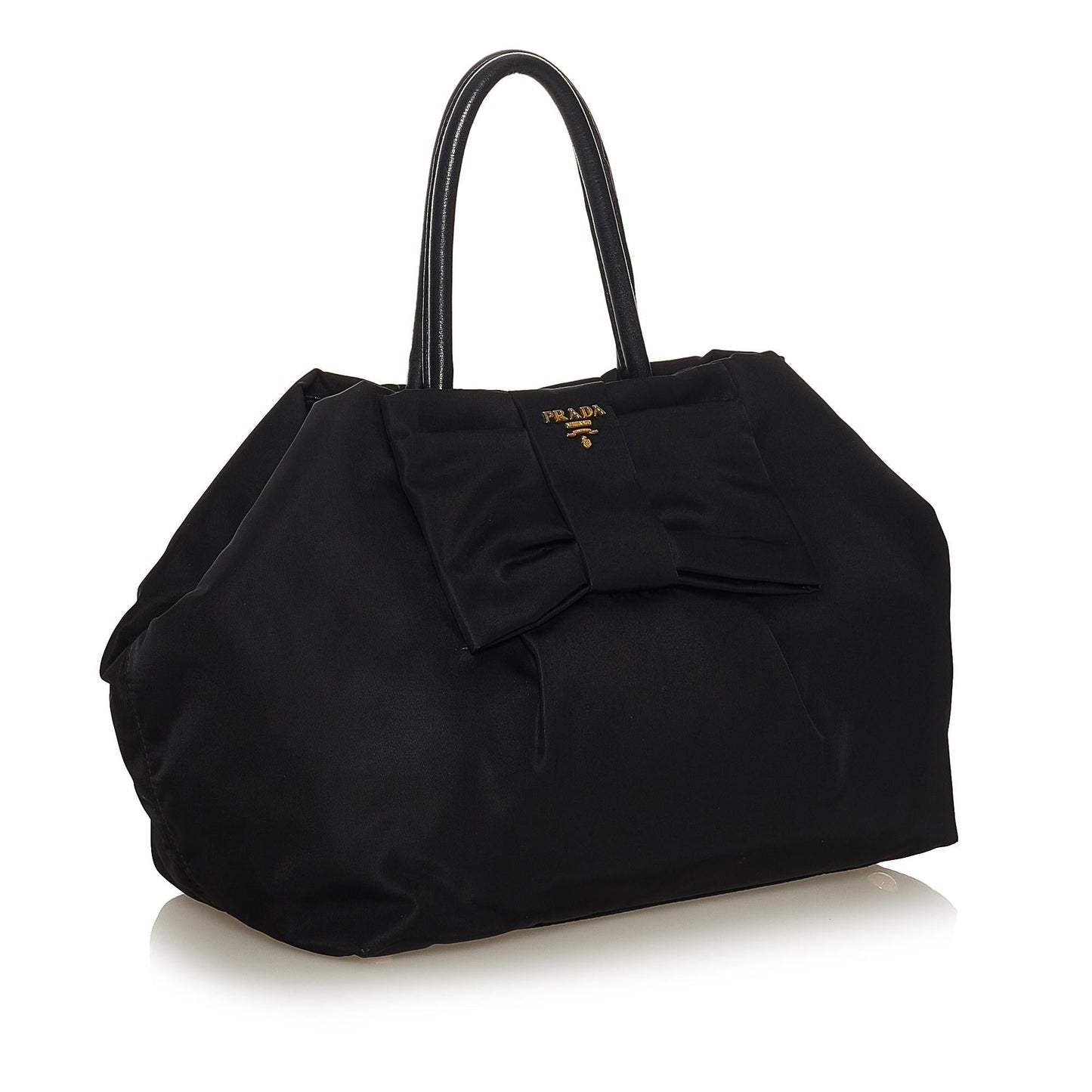 Prada Fiocco Bow Tessuto Tote Bag (SHG-34373)