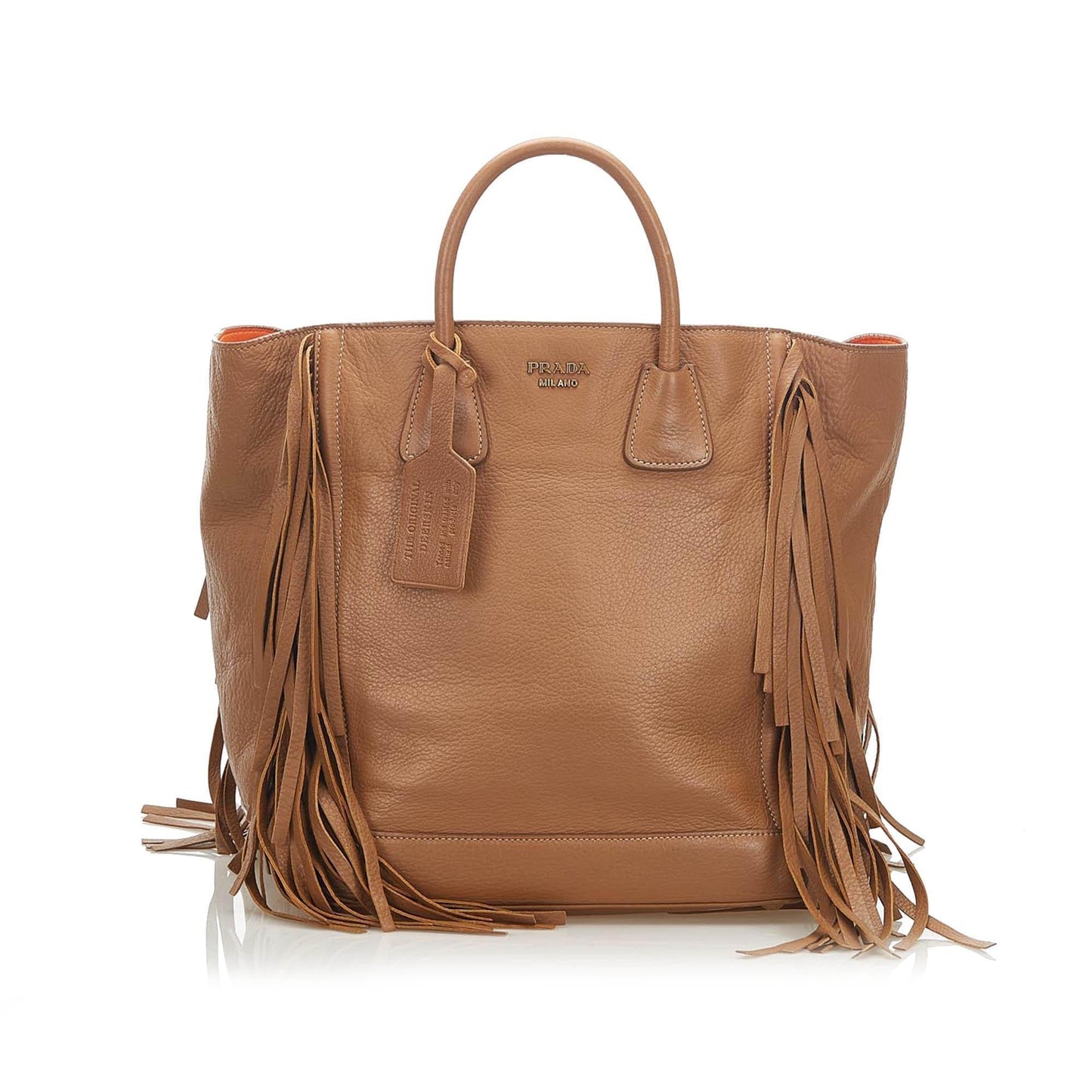 Prada Fringe Leather Tote Bag  