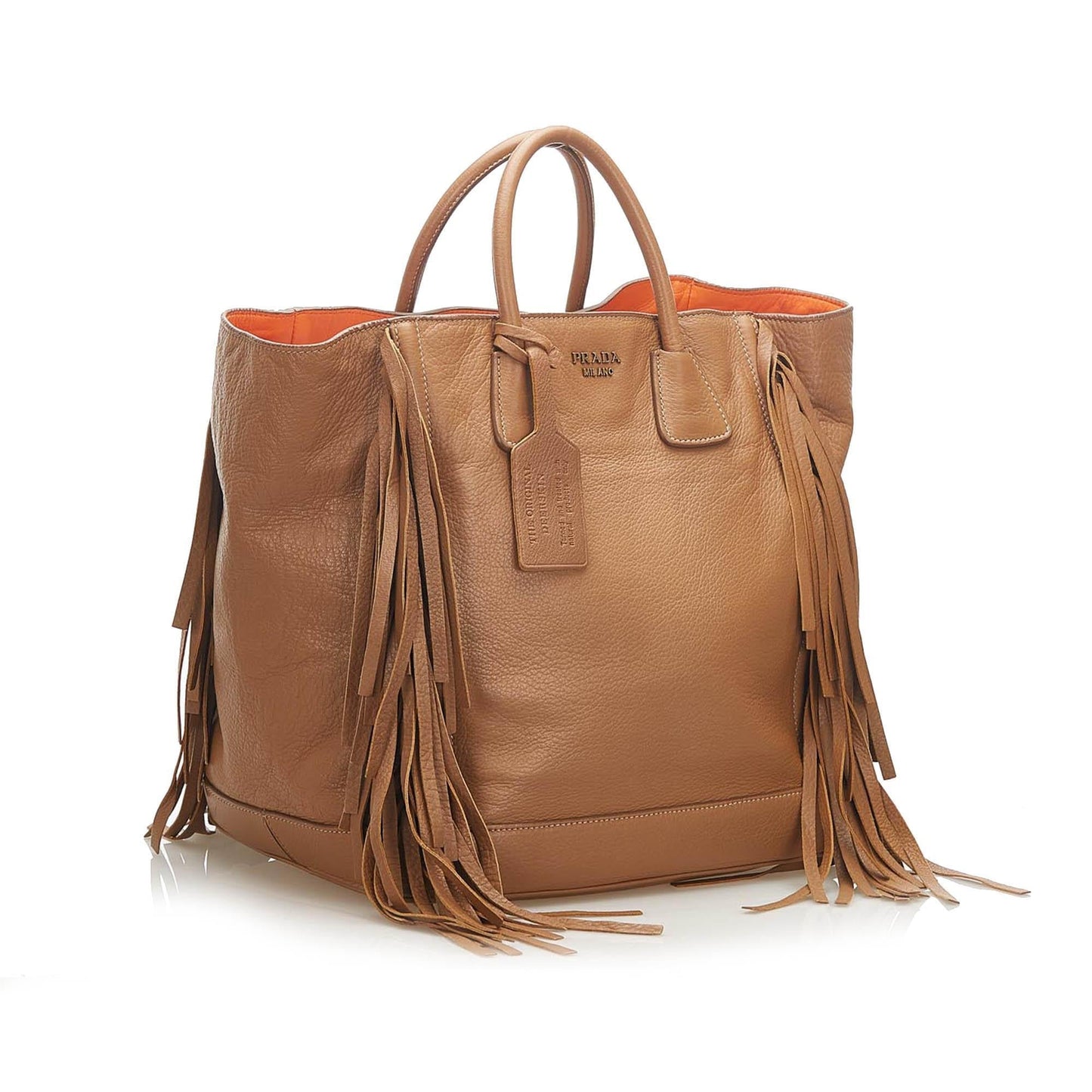 Prada Fringe Leather Tote Bag  