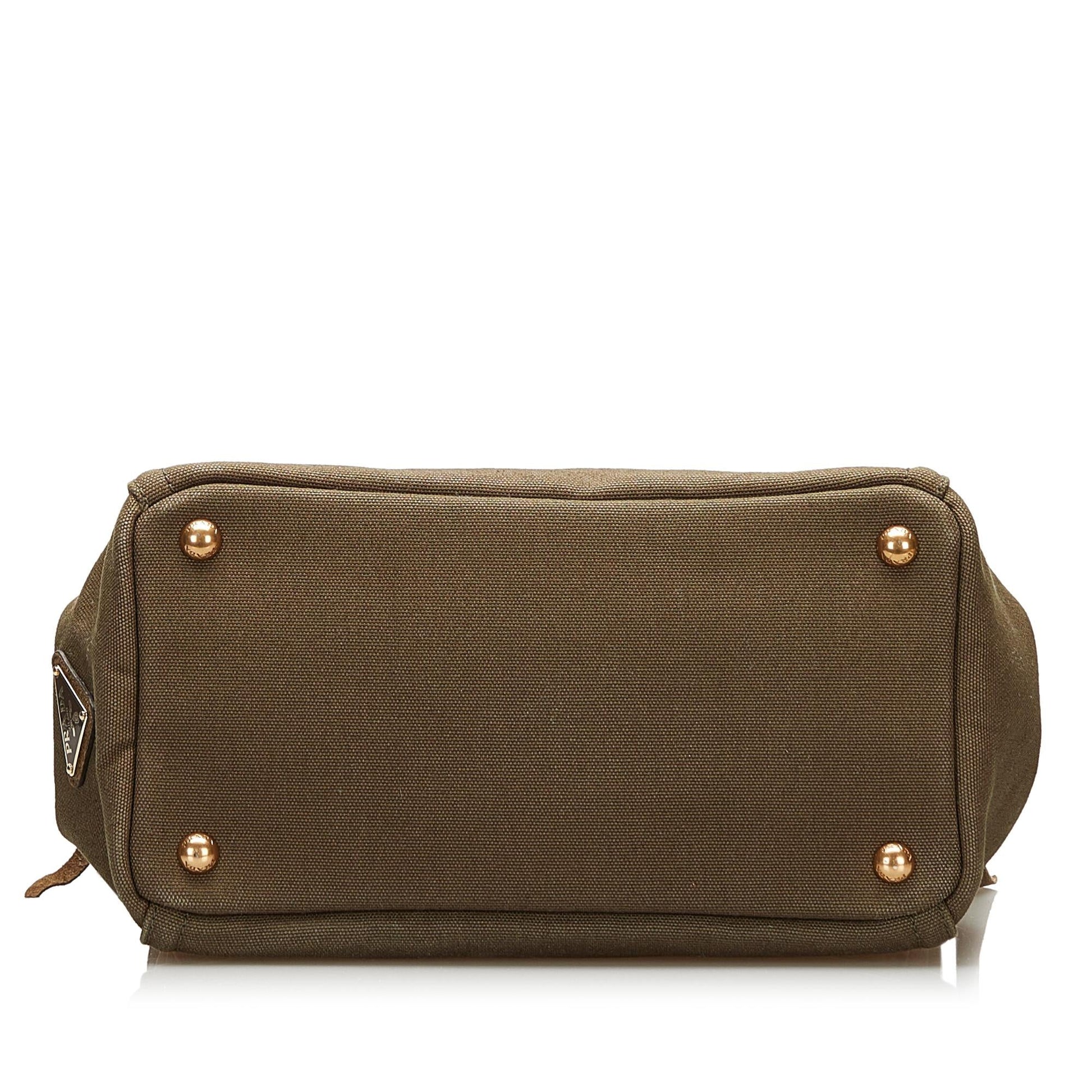 Prada Fringed Canapa Handbag (SHG-35713)