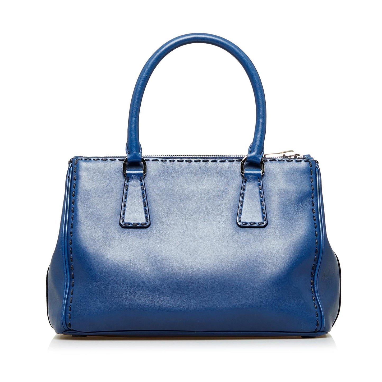 Prada Galleria Double Zip Stitched City Calf (SHG-UMb3tn) Luxury Handbag