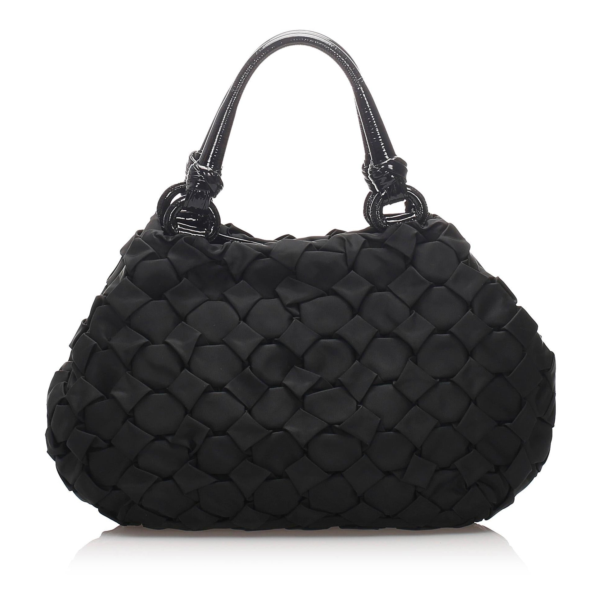 Prada Gathered Nylon Shoulder Bag (SHG-27598)