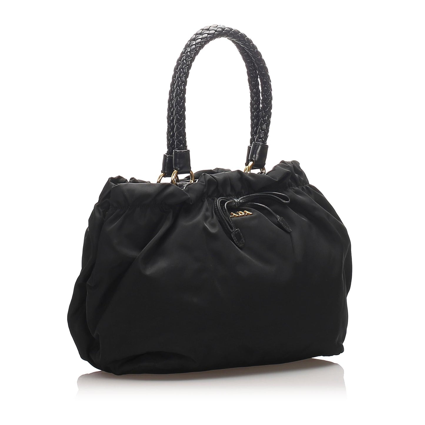 Prada Gathered Tessuto Tote  