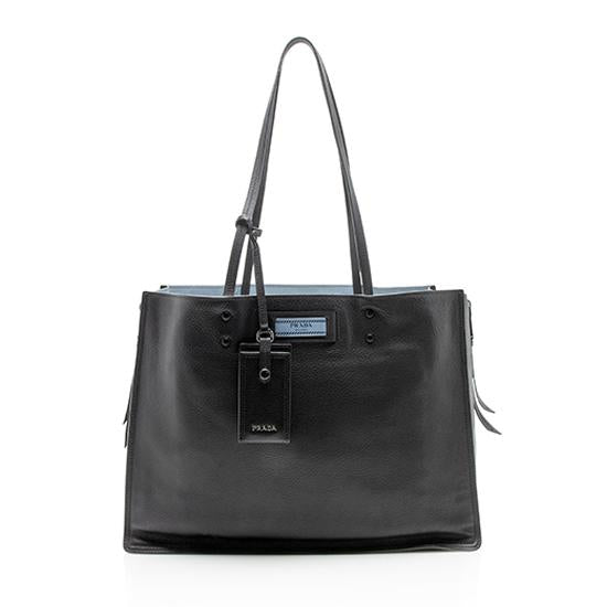 Prada Glace Calf Etiquette Tote - FINAL SALE  
