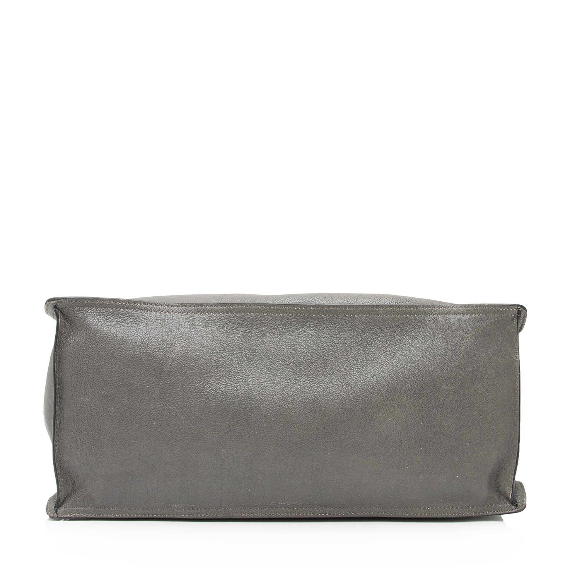 Prada Glace Calf Etiquette Tote (SHF-ylRJkw)