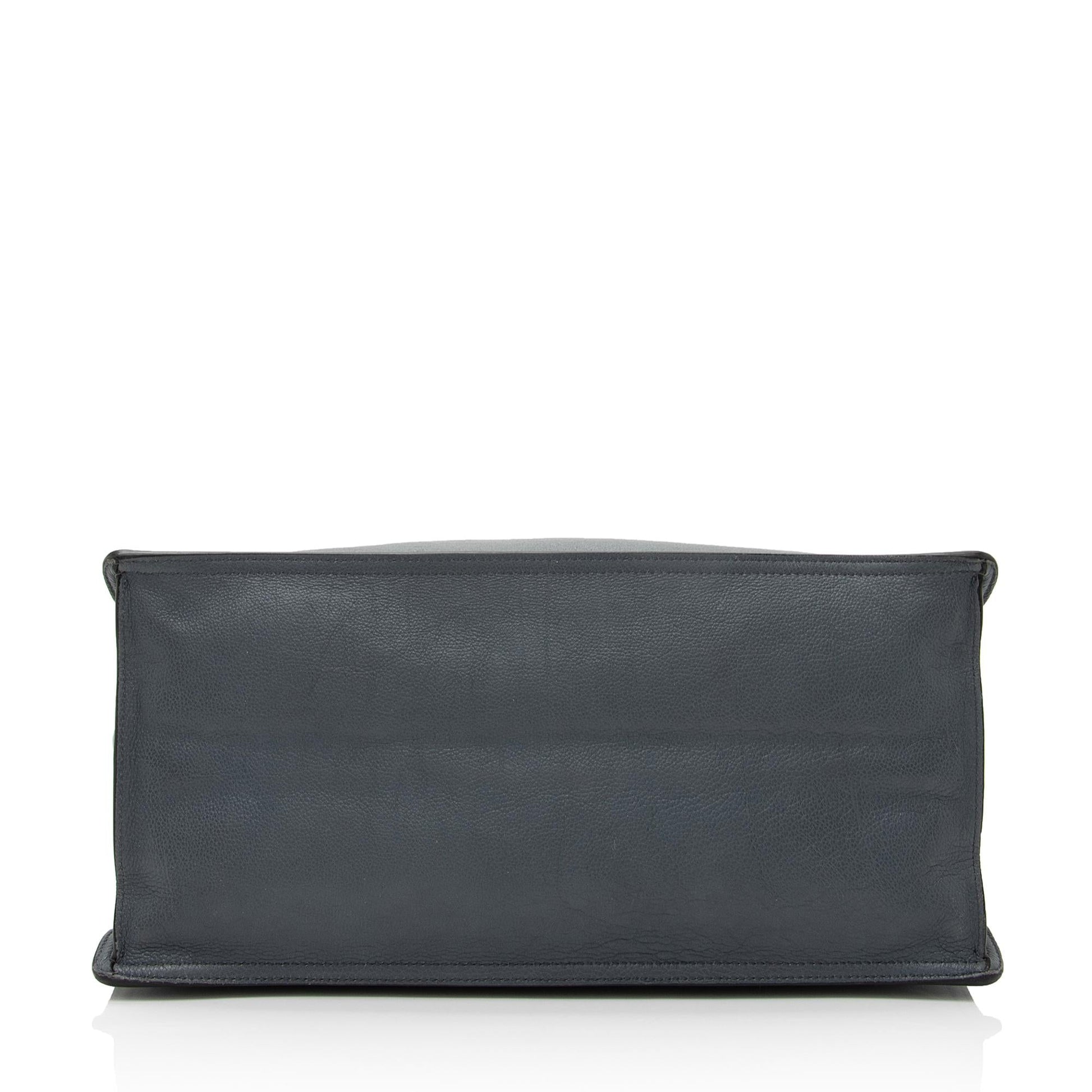Prada Glace Calf Etiquette Tote (SHF-zfGPRR)