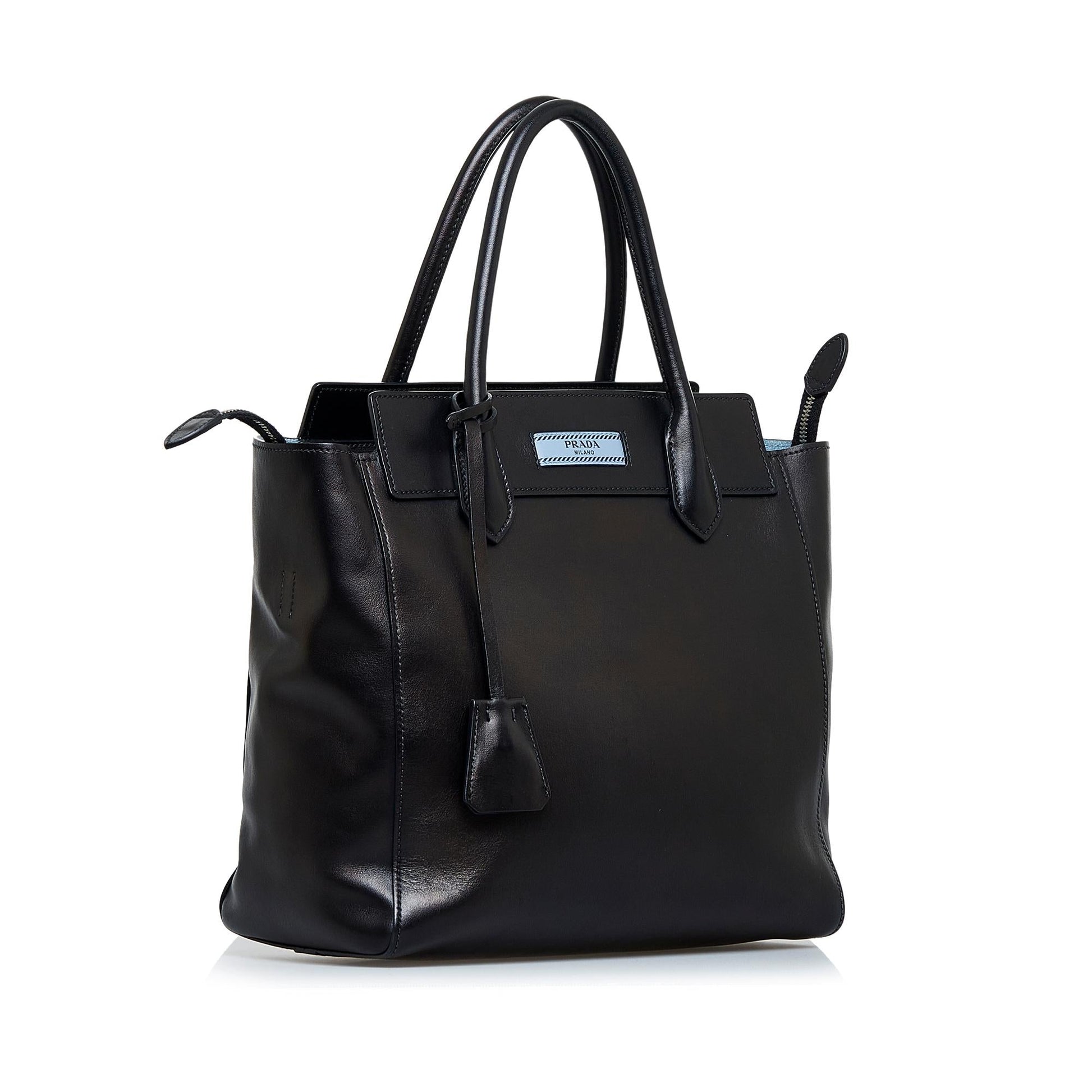 Prada Glace Calf Etiquette (SHG-RfOyU9) Luxury Handbag