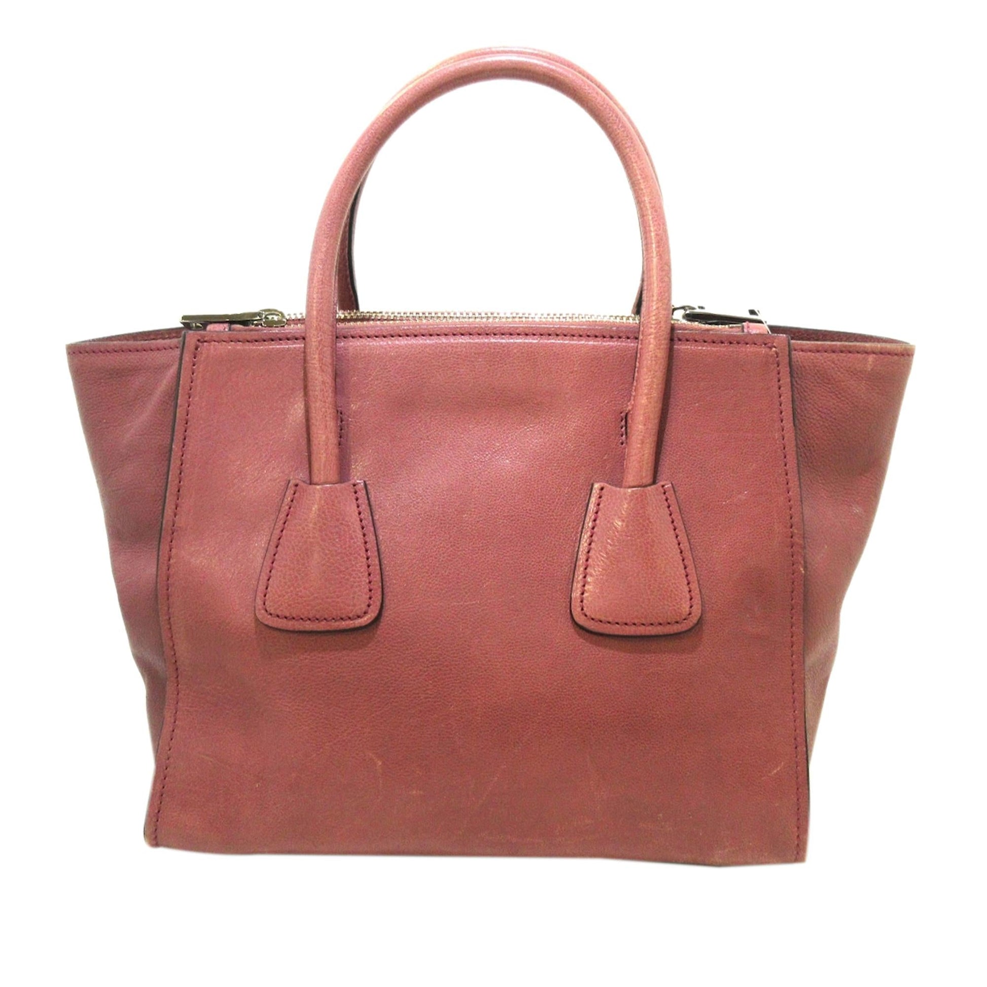 Prada Glace Calf Twin Pocket Leather Handbag (SHG-37594)