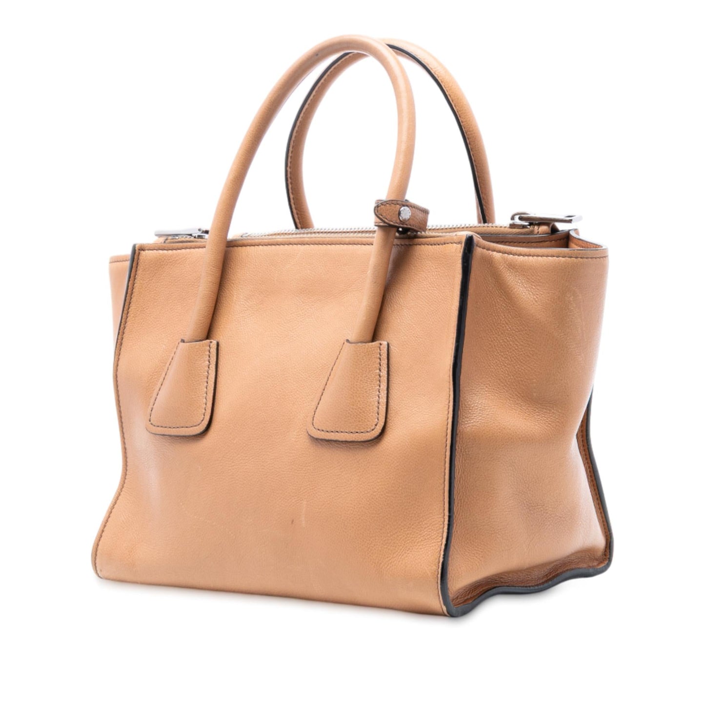 Prada Glace Calf Twin Pocket Satchel