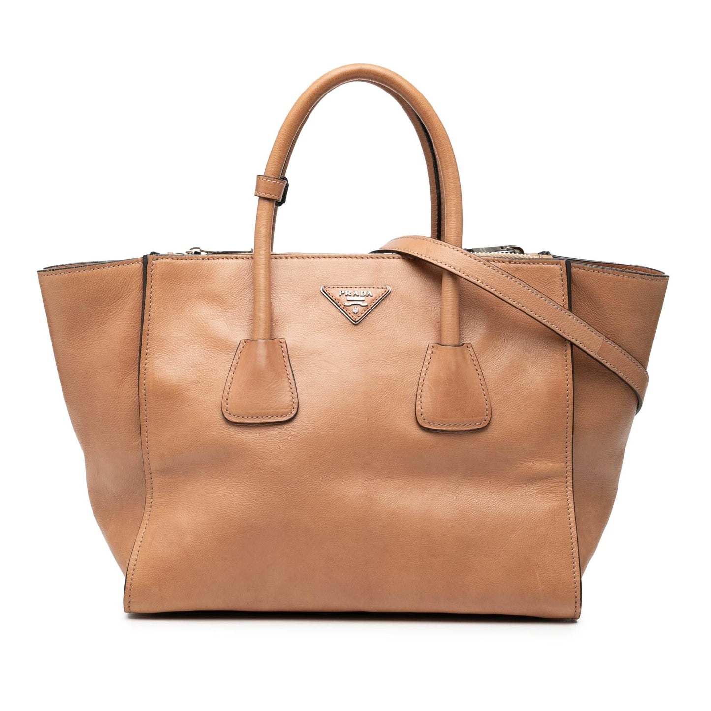 Prada Glace Calf Twin Pocket Satchel