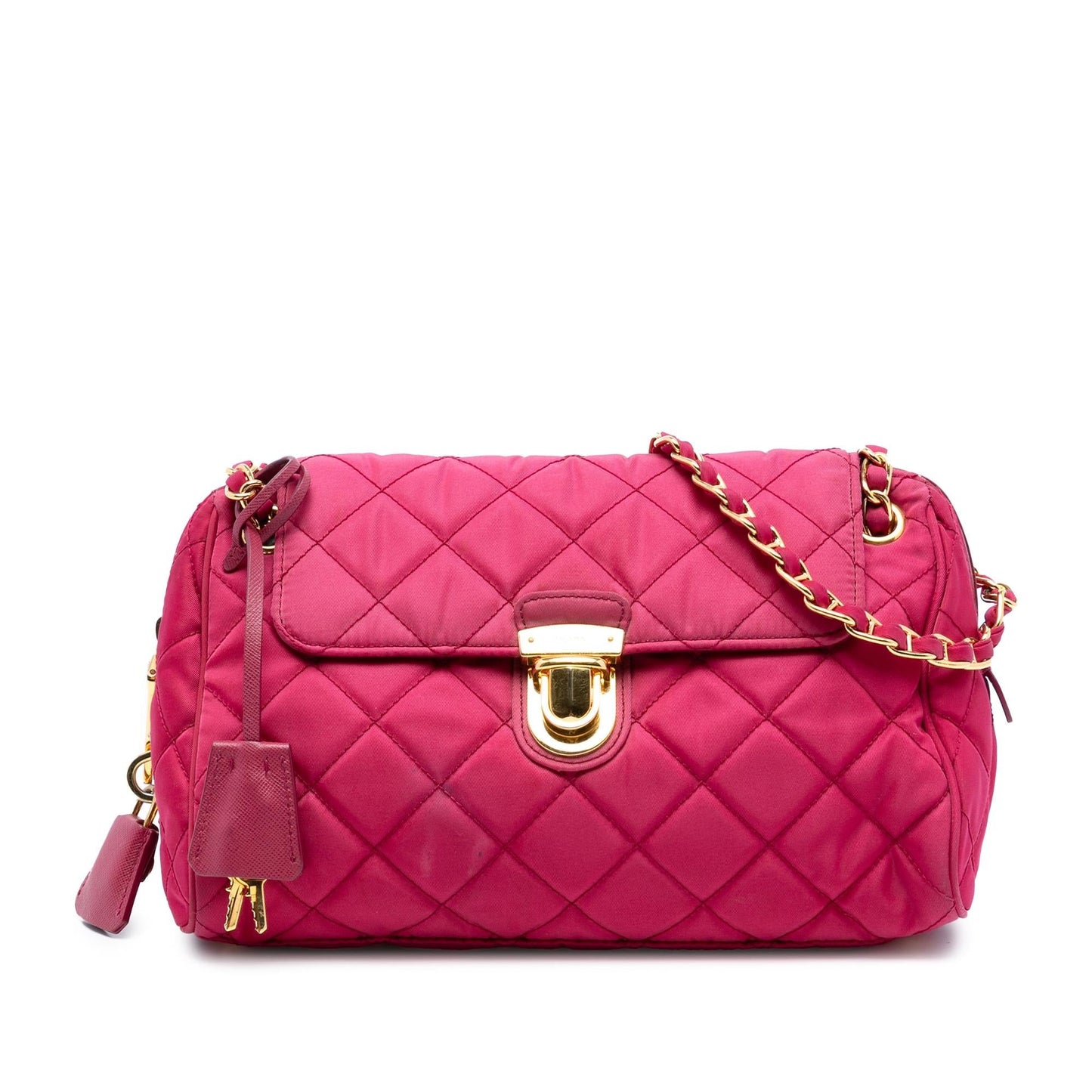 Prada Impuntu Tessuto Chain Crossbody