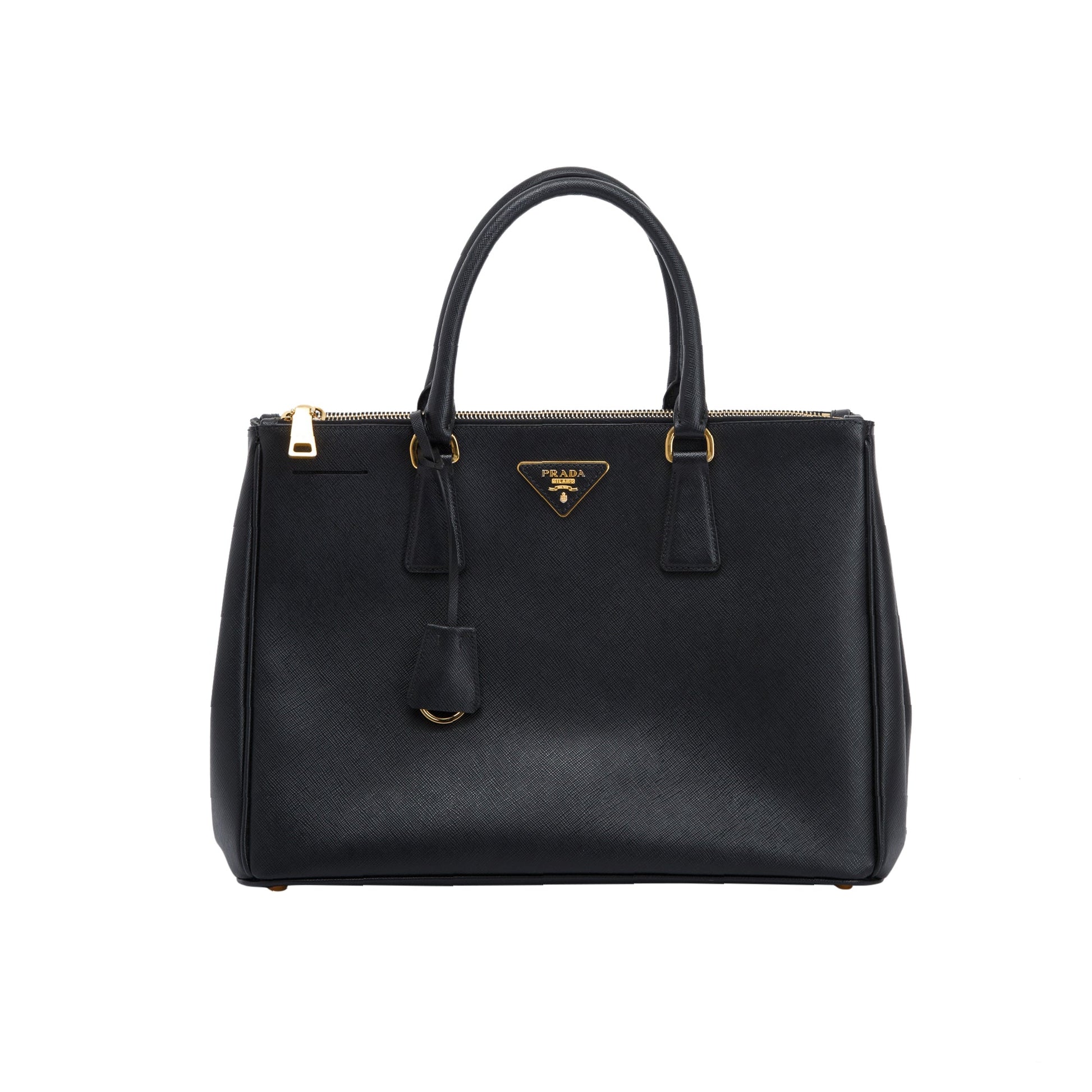 Prada Large Saffiano Double Zip Galleria Tote