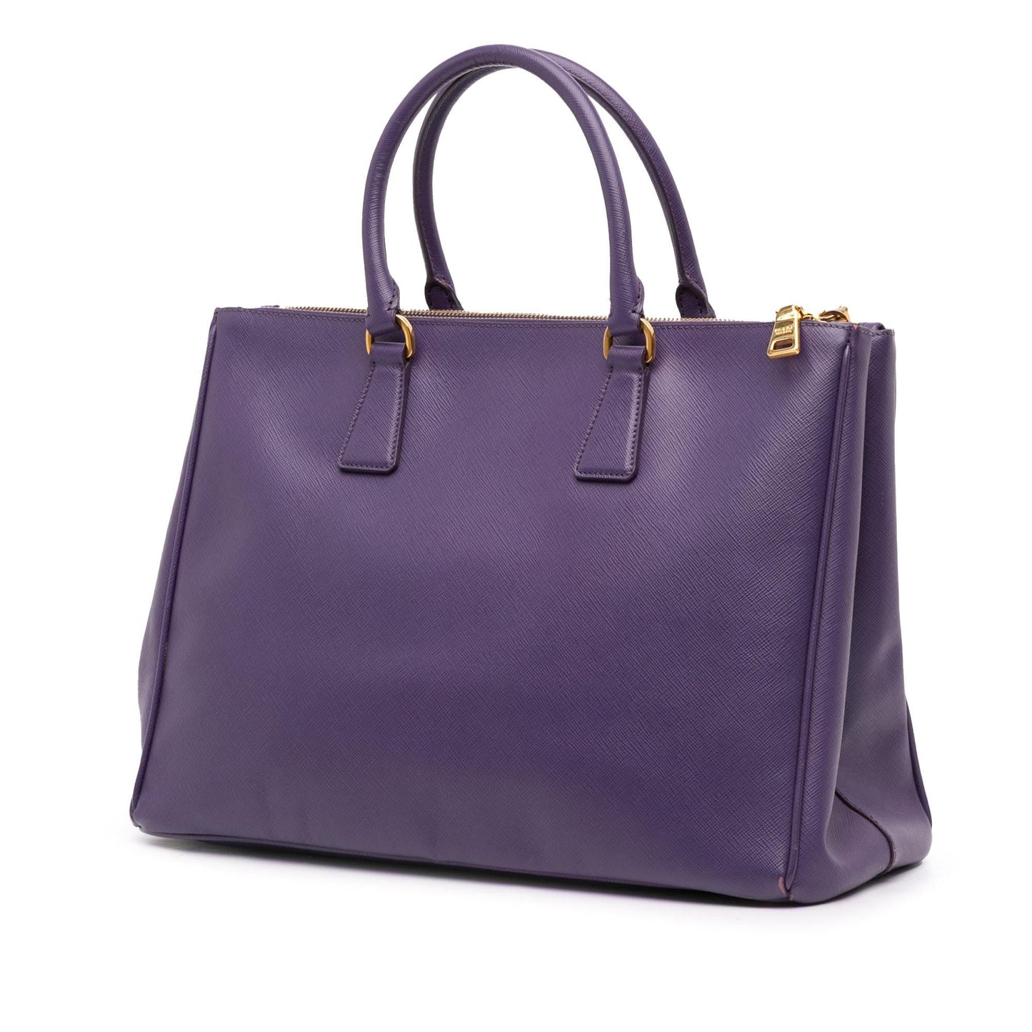 Prada Large Saffiano Lux Galleria Double Zip Satchel