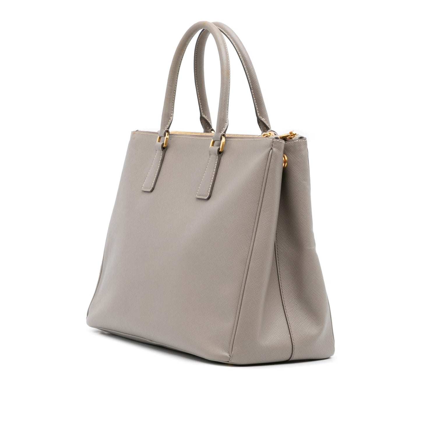 Prada Large Saffiano Lux Galleria Double Zip Satchel