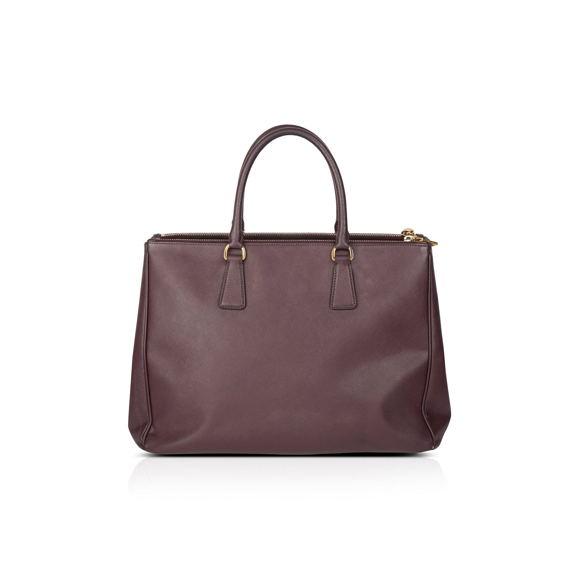 Prada Large Saffiano Lux Galleria Double Zip Tote