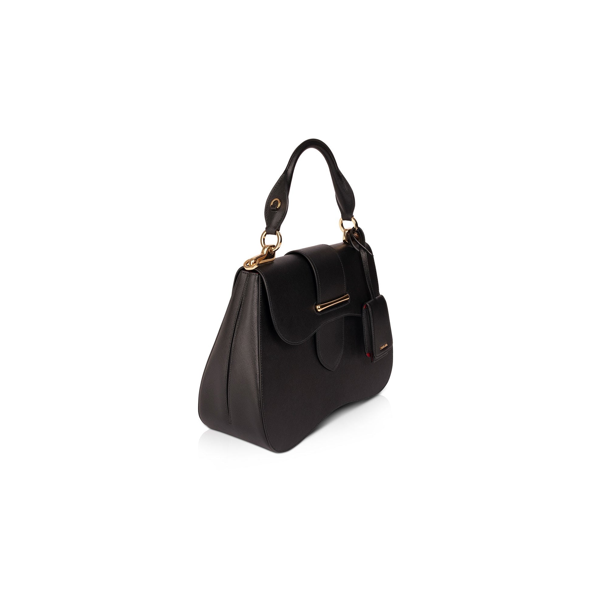 Prada Large Saffiano Lux Sidonie Top Handle Bag
