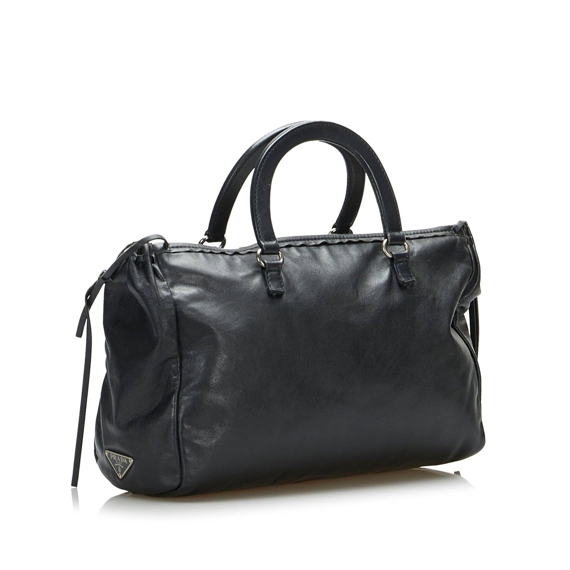Prada Leather Boston Bag (SHG-TRKppp)