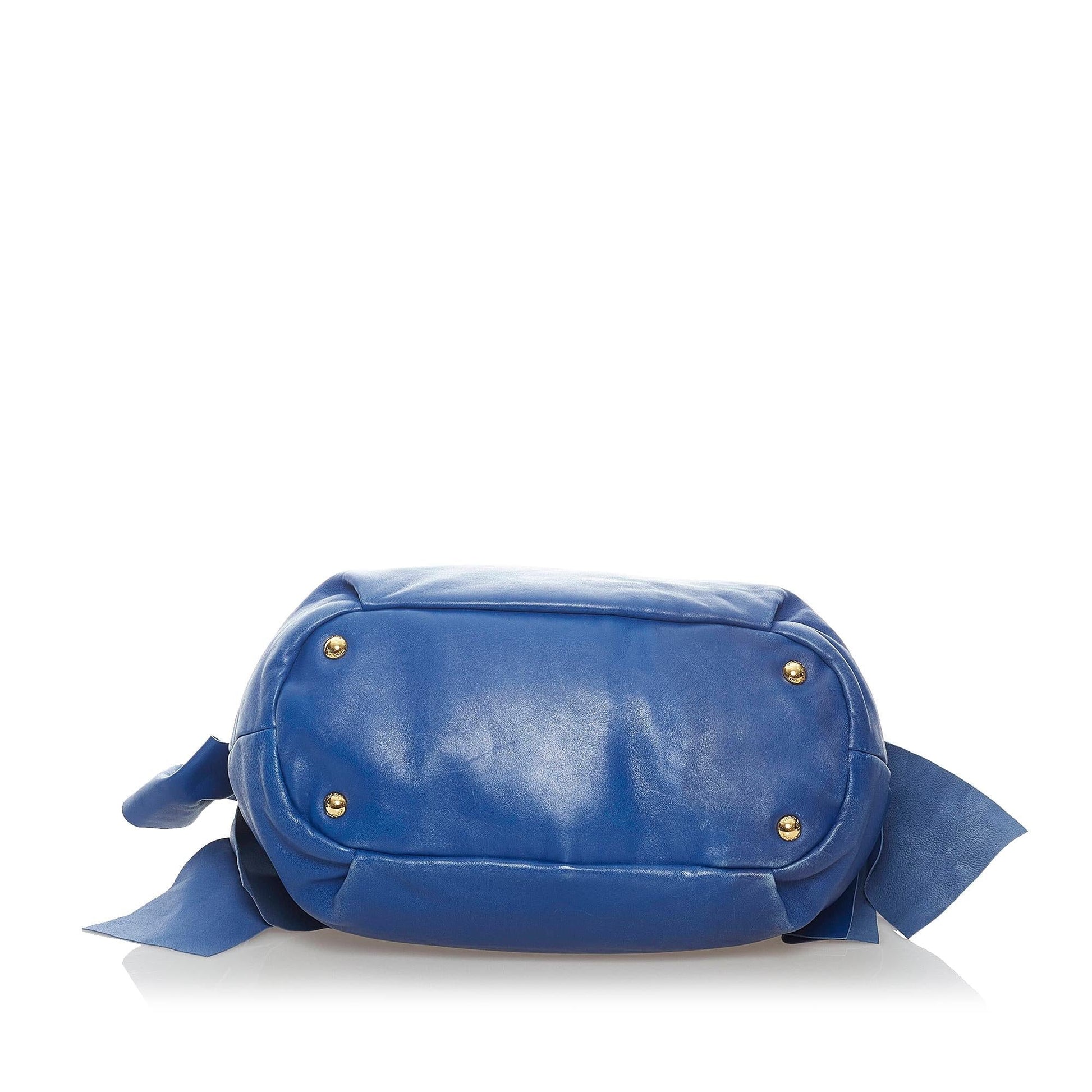 Prada Leather Bow Satchel (SHG-33163)