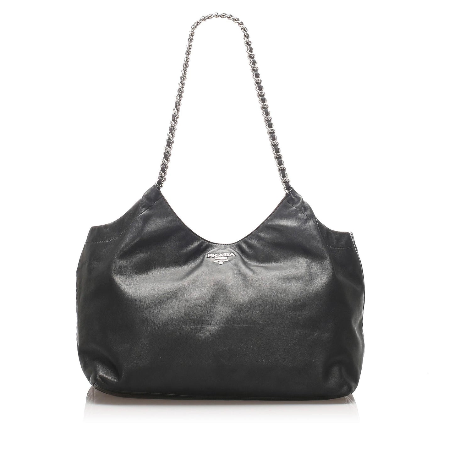 Prada Leather Chain Tote  