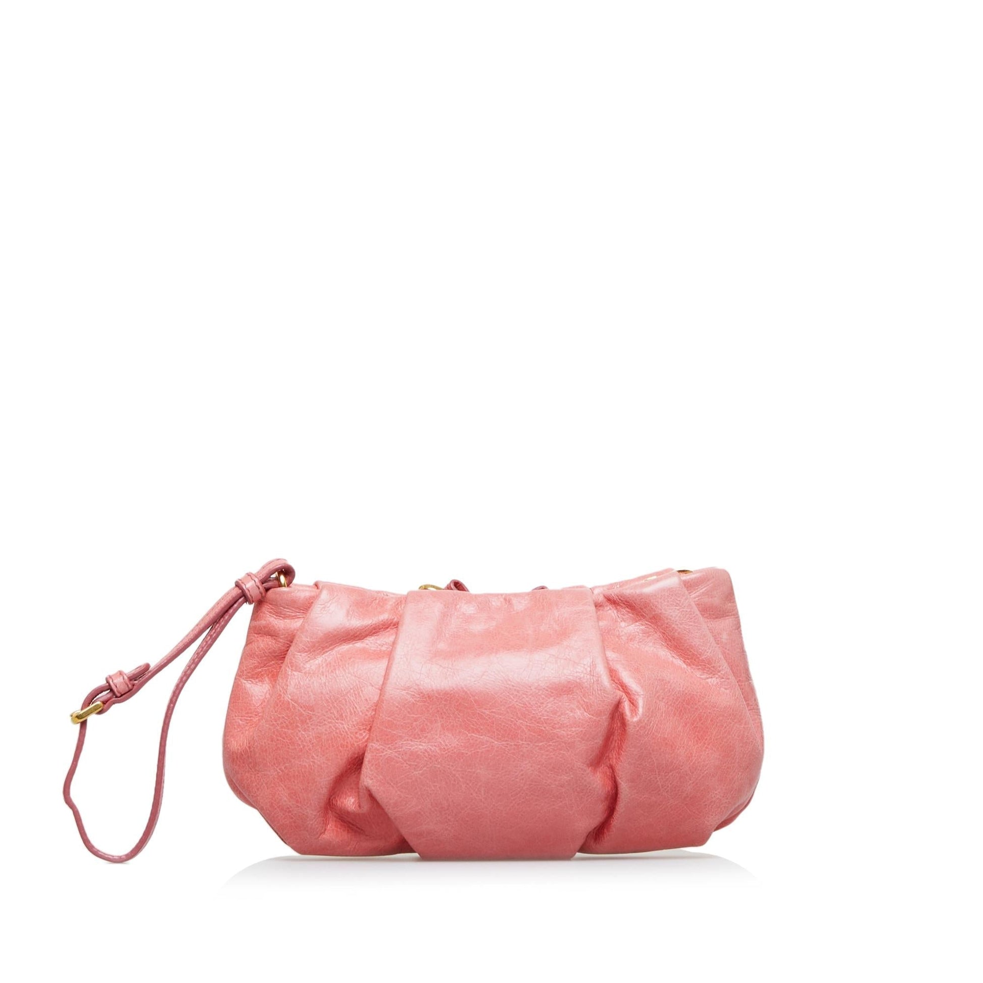 Prada Leather Clutch Bag (SHG-sDIy7v)