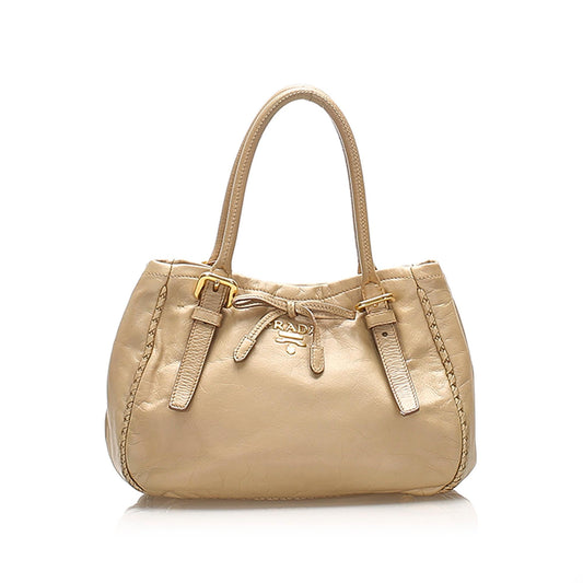 Prada Leather Satchel (SHG-22383)