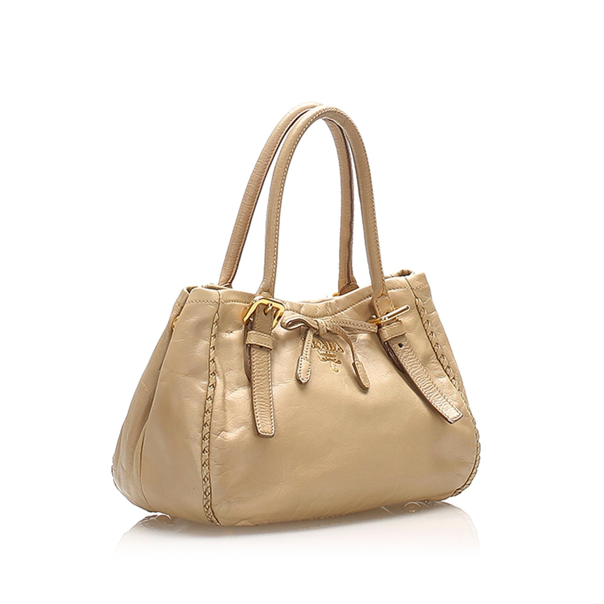 Prada Leather Satchel (SHG-22383)
