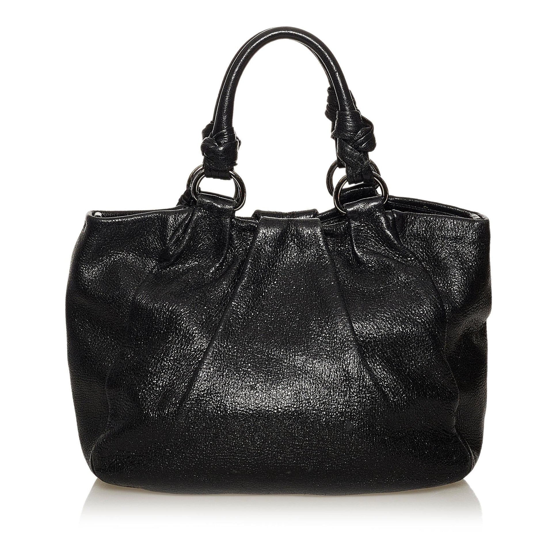 Prada Leather Satchel (SHG-29128)