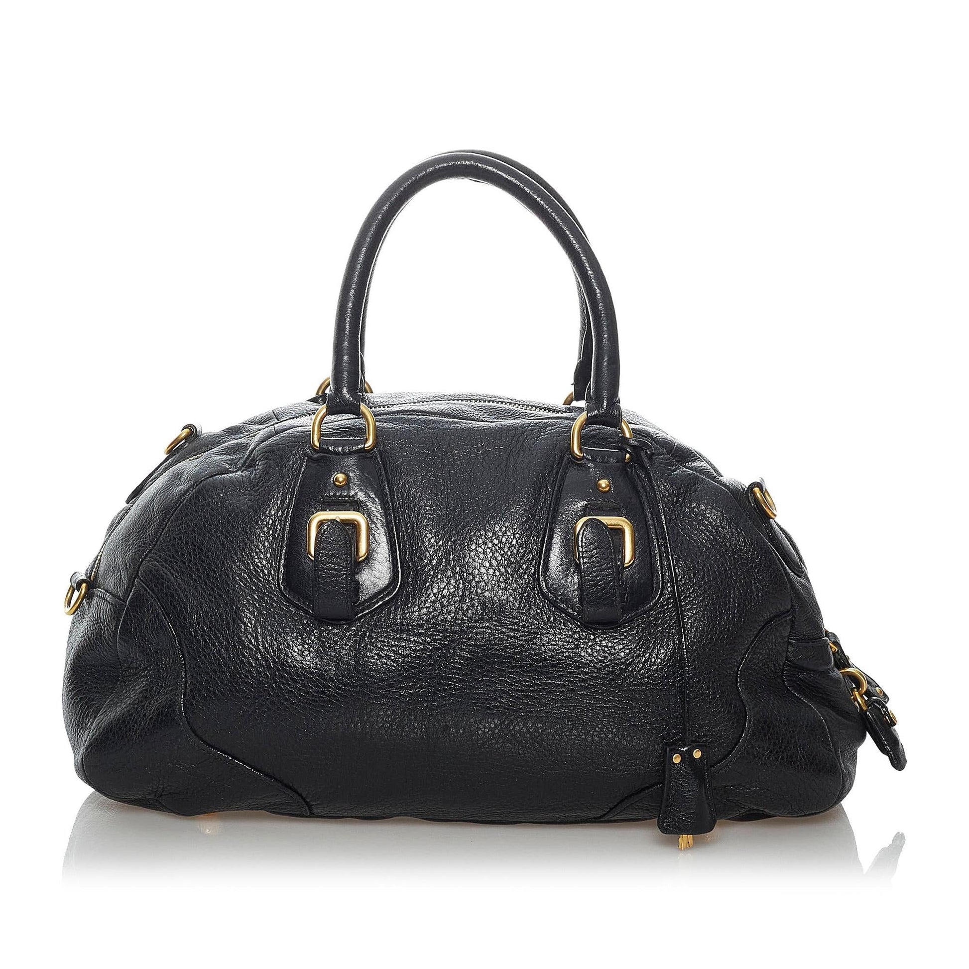 Prada Leather Satchel (SHG-29730)