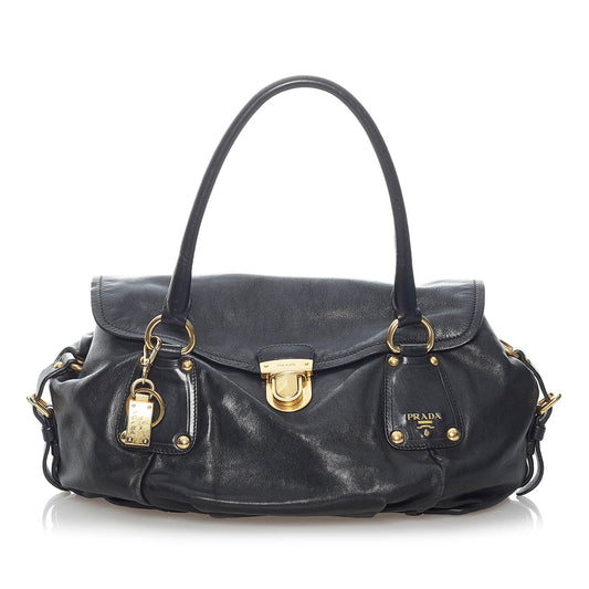 Prada Leather Satchel (SHG-31253)