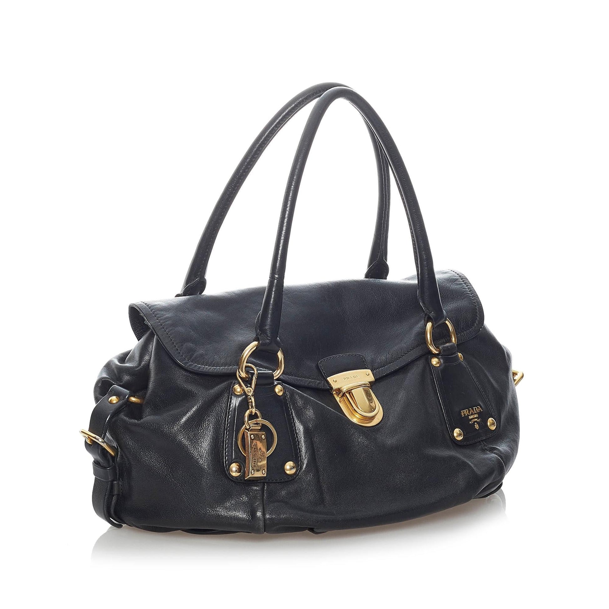 Prada Leather Satchel (SHG-31253)