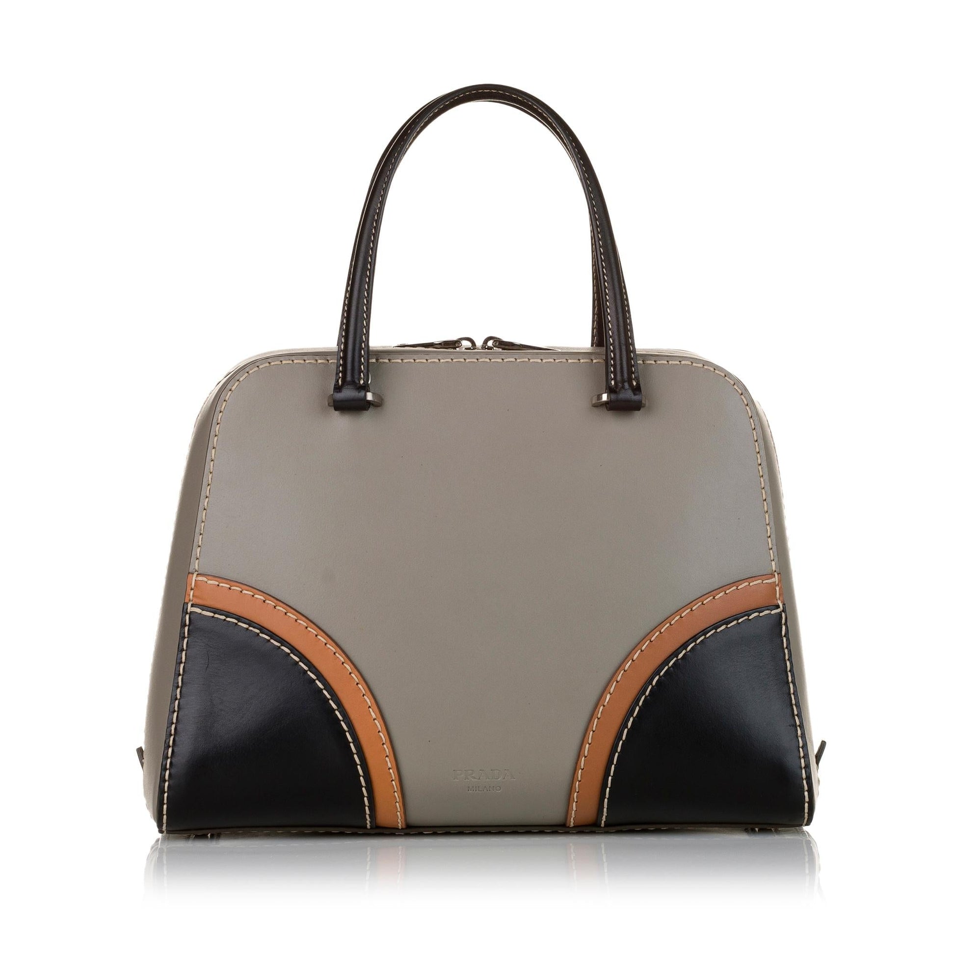 Prada Leather Satchel (SHG-33146)