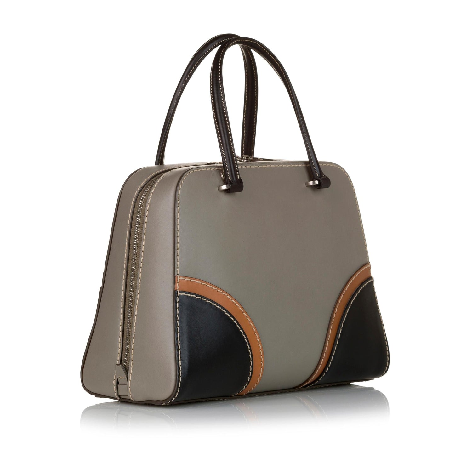 Prada Leather Satchel (SHG-33146)