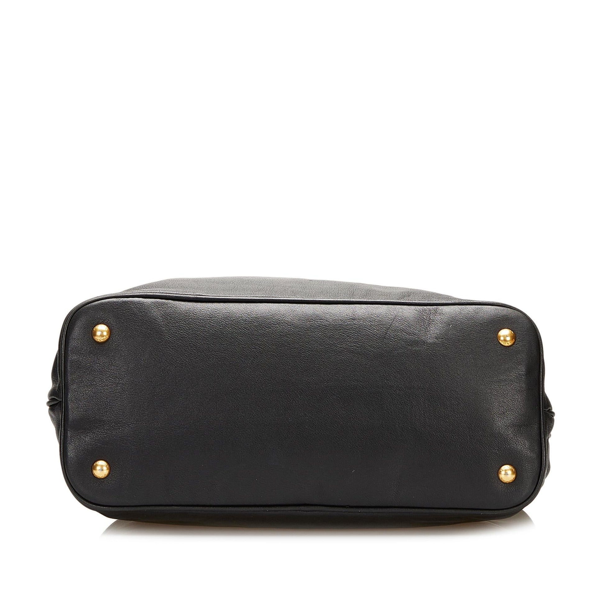 Prada Leather Satchel (SHG-35719)