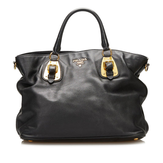 Prada Leather Satchel (SHG-35719)