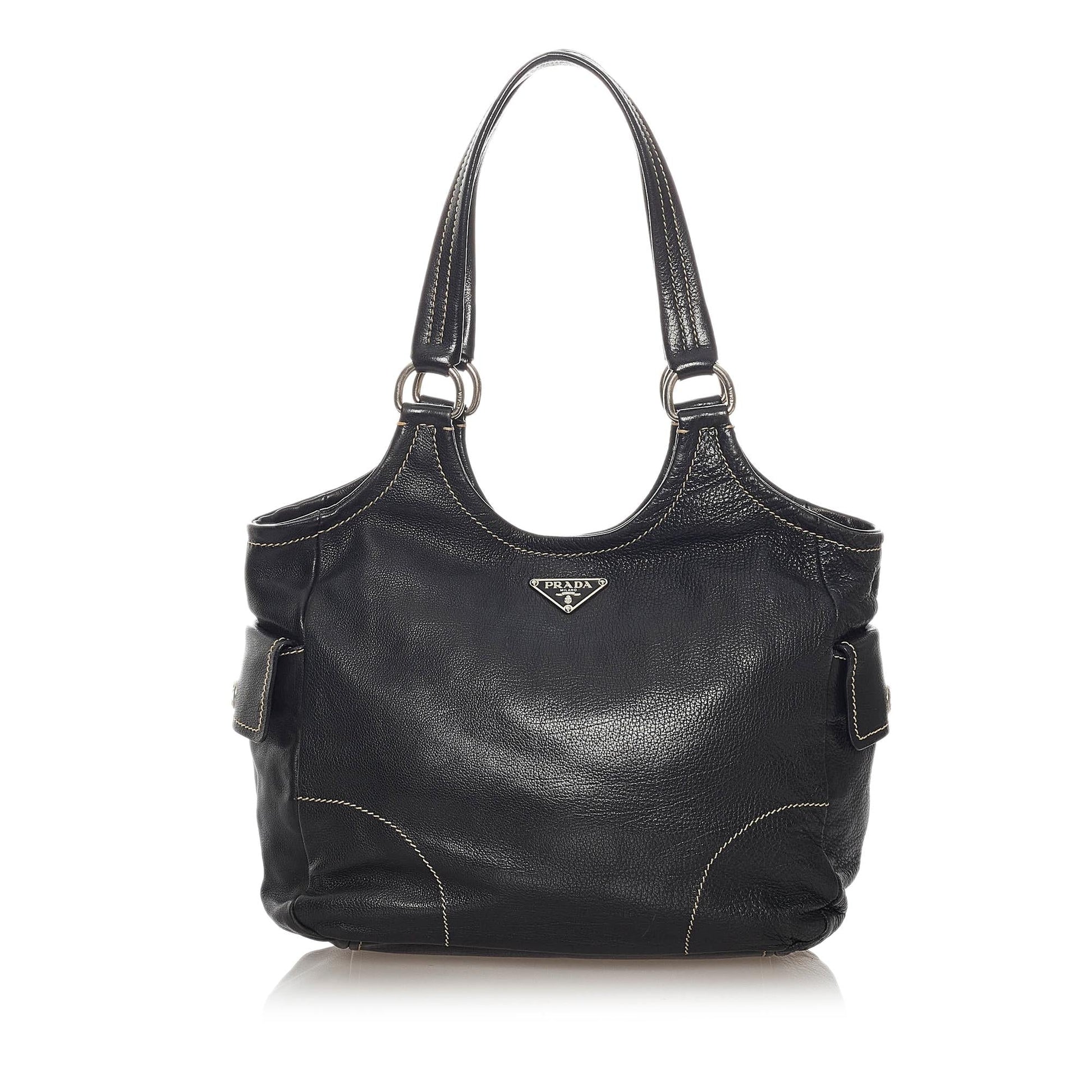 Prada Leather Shoulder Bag (SHG-28197)