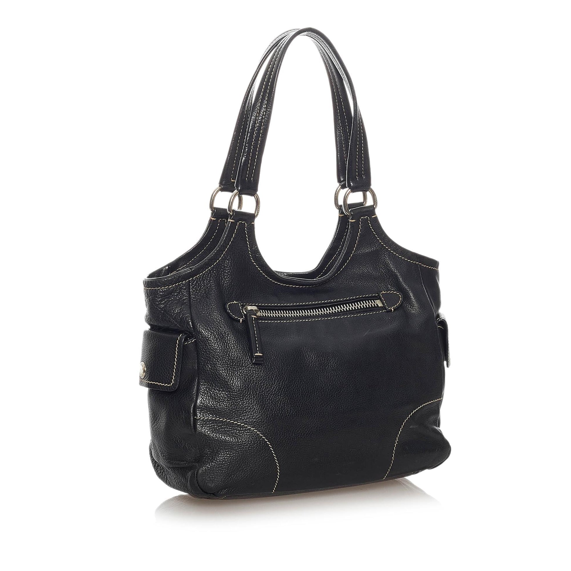 Prada Leather Shoulder Bag (SHG-28197)