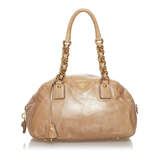 Prada Leather Shoulder Bag (SHG-30824)