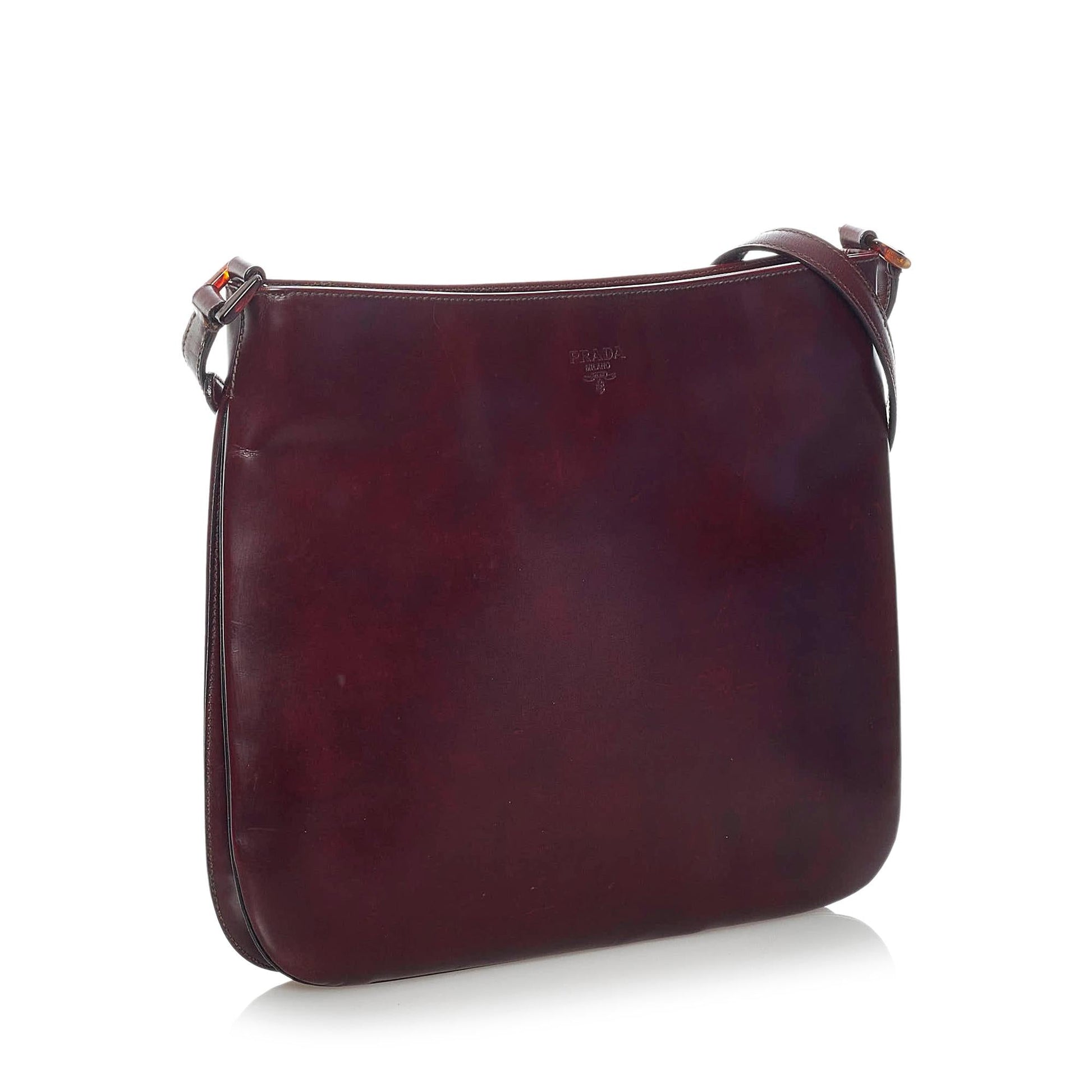 Prada Leather Shoulder Bag (SHG-31262)