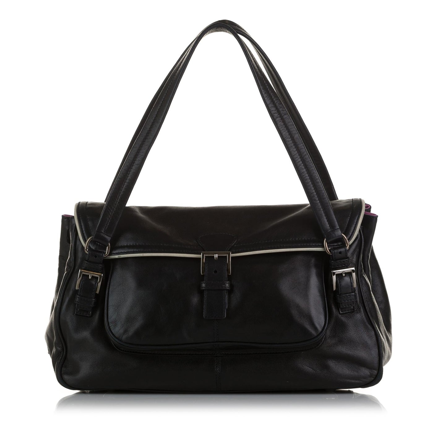 Prada Leather Shoulder Bag (SHG-k6pXFR)