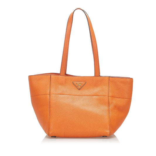 Prada Leather Tote Bag (SHG-32355)
