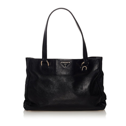 Prada Leather Tote Bag (SHG-32970)