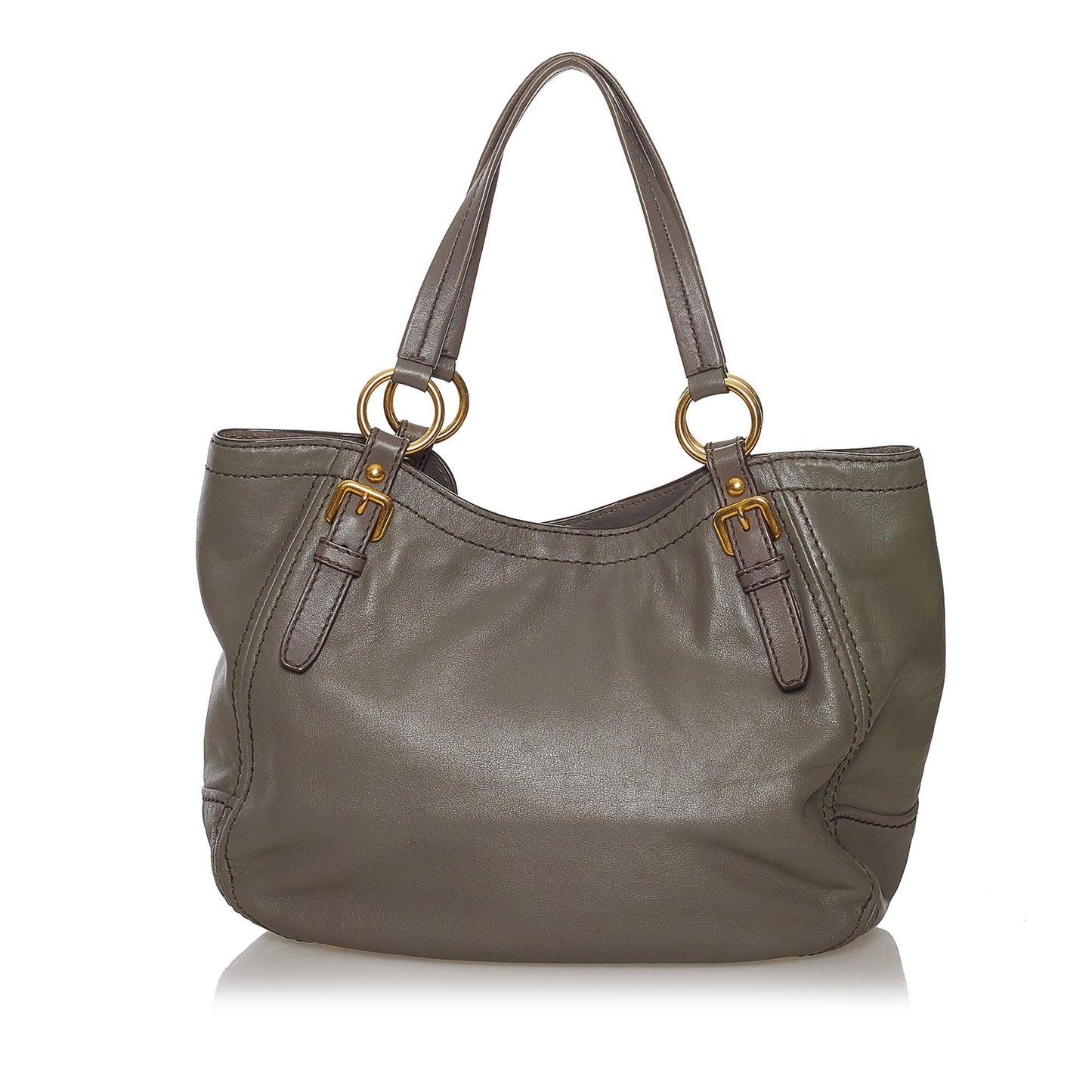 Prada Leather Tote Bag (SHG-33663)