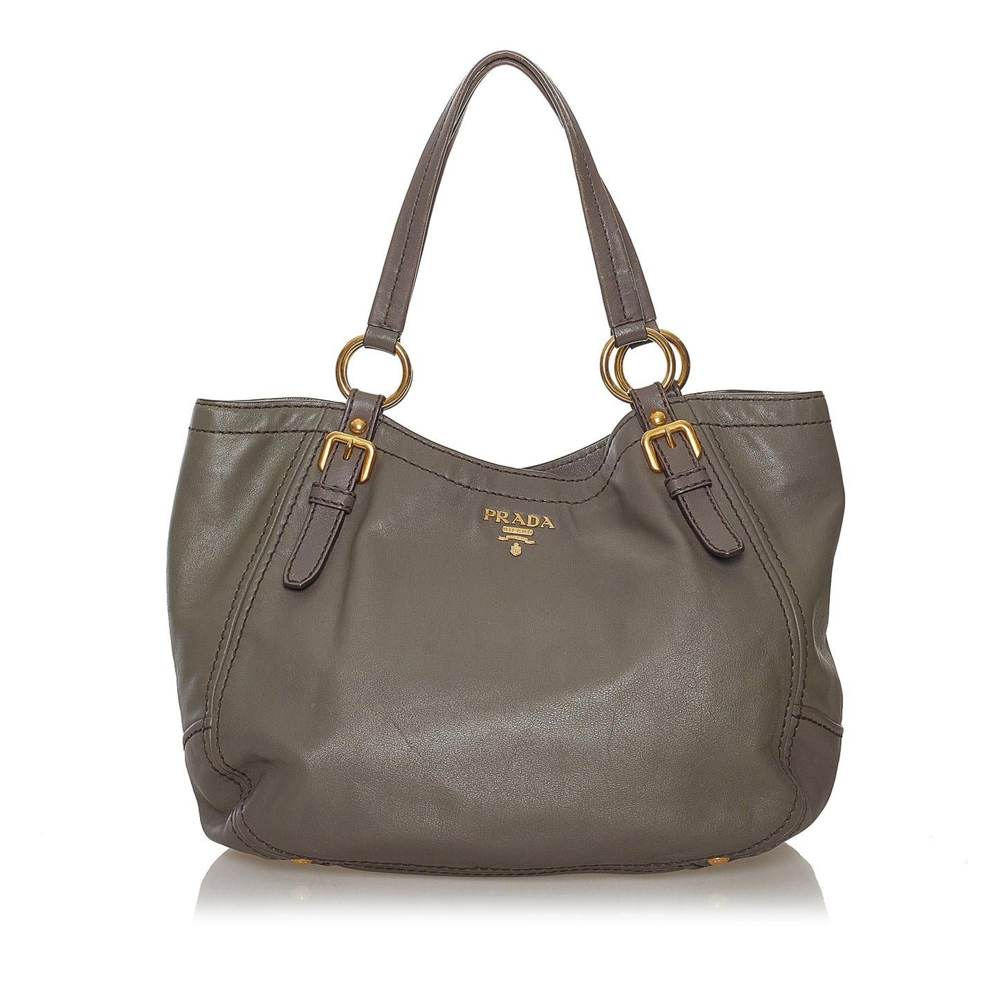 Prada Leather Tote Bag (SHG-33663)