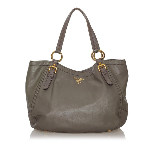 Prada Leather Tote Bag (SHG-33663)